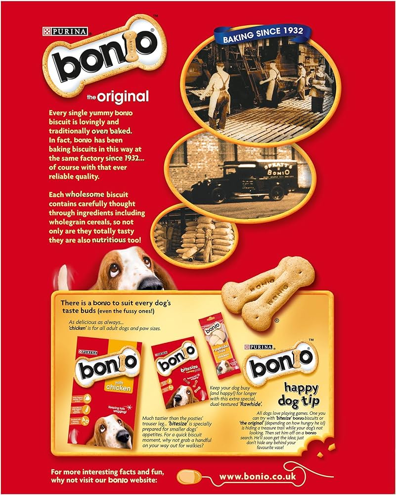 Bonio Dog Treats Chicken Biscuits 3 x 650g