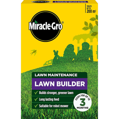 Miracle-Gro  Lawn Builder Feed | Stronger & Greener Lawns | 200m2 Feed 3 Months