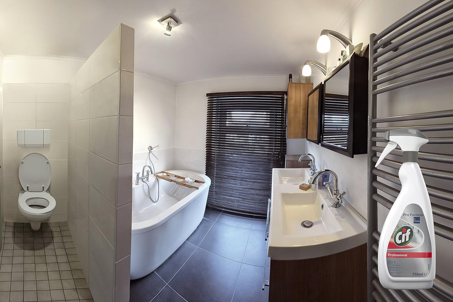 Cif Pro Formula 4-in-1 Washroom Cleaner & Disinfectant Ready To Use 750ml