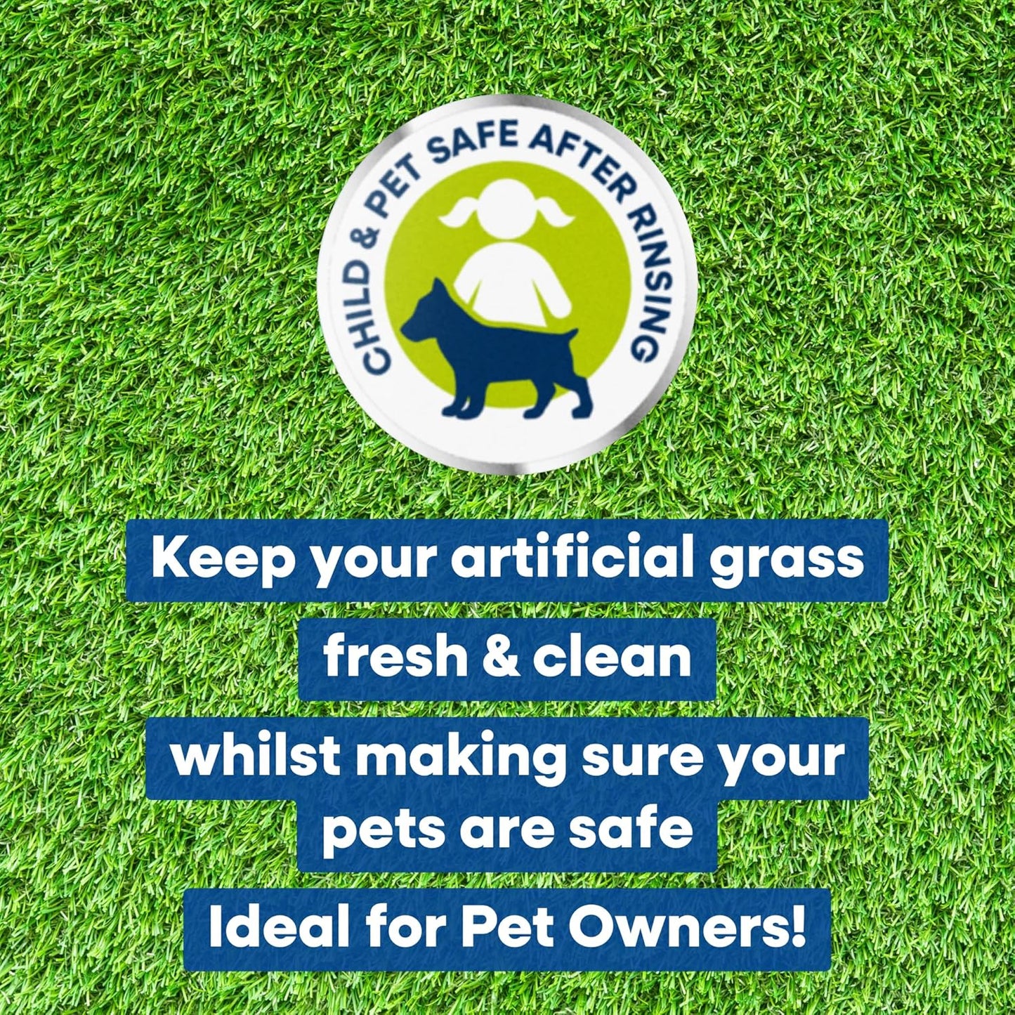 Monty Miracle Artificial Grass Cleaner | Pet Safe | Ready to Use | 1 x 5 Litre Tub