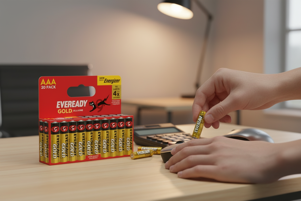 Eveready AAA Alkaline Gold | 4 x Extra Life | 20 Pack