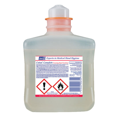 Deb Cutan Foaming Hand Sanitiser Cartridge 1 Litre {CFS39H} - UK BUSINESS SUPPLIES