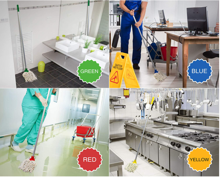 Janit-X PY Smooth Socket Mop 12oz Green {CHSA Approved}