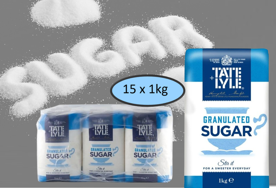 Tate and Lyle Granulated Sugar 2 x 1 kg
