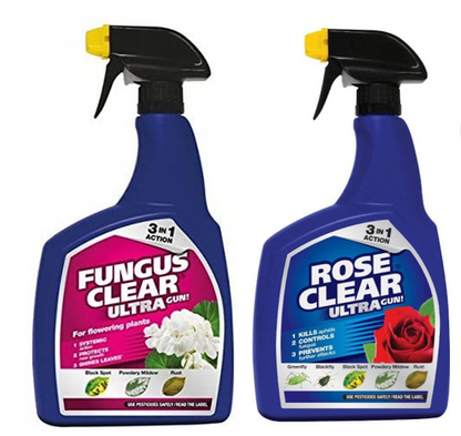 Miracle Gro Rose & Fungus Clear Ultra Gun {TWIN PACK}