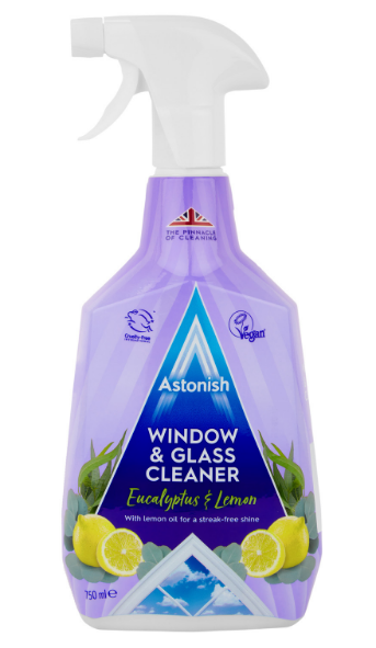 Astonish Window & Glass Cleaner Spray 750ml x 3 Pack