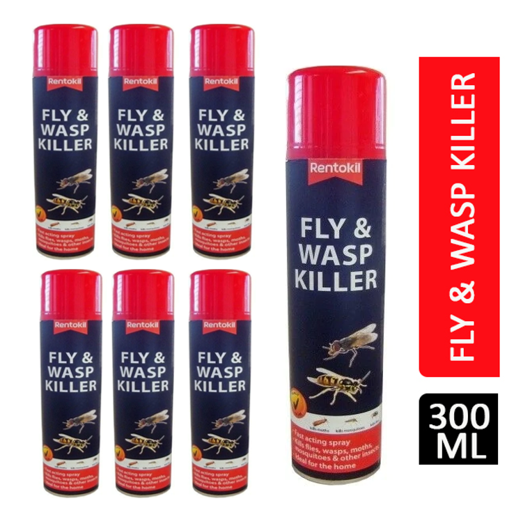 Rentokil PSF126 Fly & Wasp Killer Aerosol 300ml - UK BUSINESS SUPPLIES