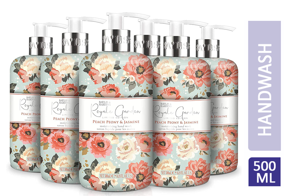 Baylis & Harding Peach Peony Hand Wash 500ml - UK BUSINESS SUPPLIES