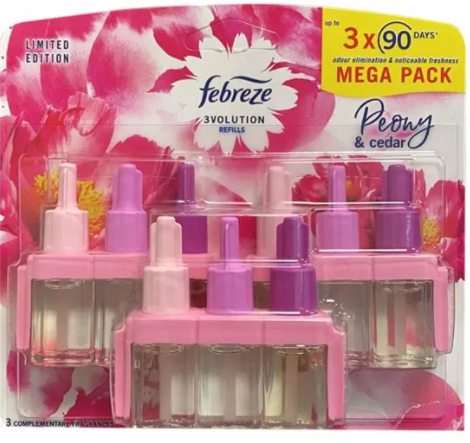 Ambi Pur 3volution Peony & Cedar Refill MEGA Pack