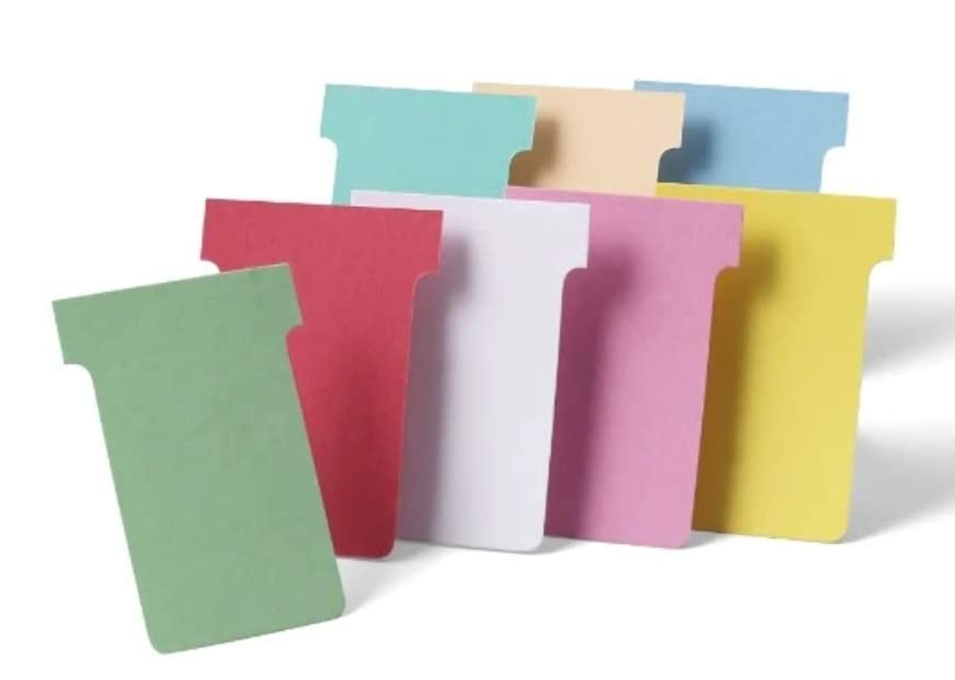 Nobo T-Card Size 2 48 x 85mm Yellow (Pack of 100) 2002004