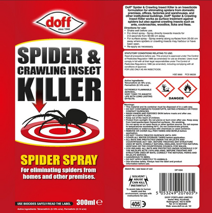Doff Spider & Crawling Insect Killer 300ml - UK BUSINESS SUPPLIES