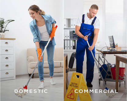 Janit-X 54" Aluminium Mop Handle Colour Coded RED