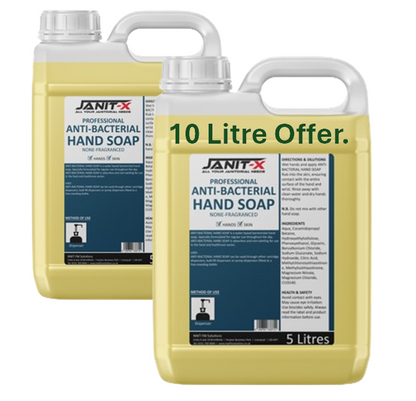 Janit-X Professional Anti-Bacterial Hand Soap 5L Fragrance Free for Food Handling