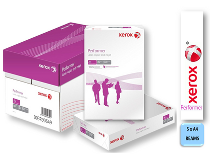 Xerox Performer Copier Paper A4 80gsm White {5 x 500 Reams}