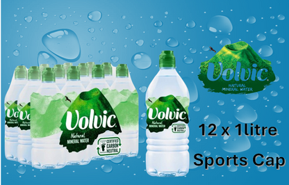 Volvic Natural Mineral Water 1 Litre Bottle (Pack of 12) 144900