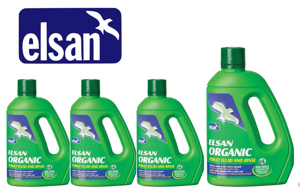 Elsan Organic Toilet Fluid for Motorhomes, Green, 2 Litre, ORG02 - UK BUSINESS SUPPLIES