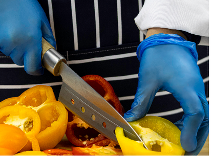 Delight Blue Powder Free Vinyl Examination/Food Gloves 100 - 1000's ALL SIZES