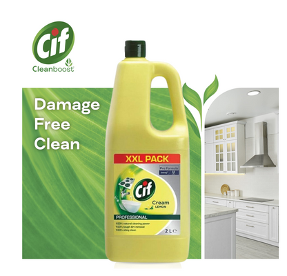 Cif Pro-Formula Cream Cleaner Lemon 2 Litre