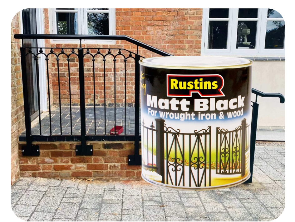 Rustins Quick Drying Paint | Matt Black | Interior & Exterior | 500ml