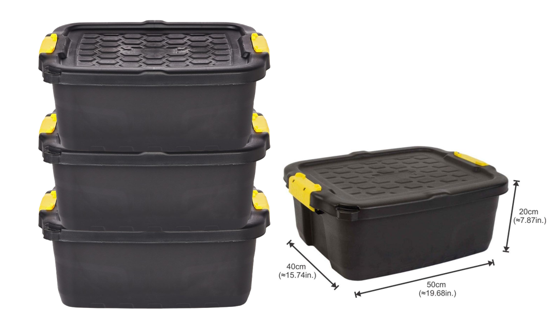 Strata Stackable Heavy Duty Trunk 24 Litre with Lid (XW444)