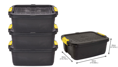 Strata Stackable Heavy Duty Trunk 24 Litre with Lid (XW444)