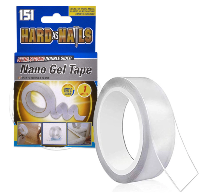 Hard as Nails Nano Gel Tape | Adhesive Tape | 3cm x 1m