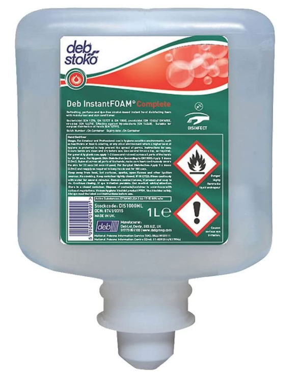Deb Instant FOAM Complete Cartridge 1L {DIS1000ML} - UK BUSINESS SUPPLIES