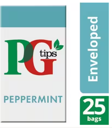 PG Tips Peppermint Enveloped Tea Bags 25s