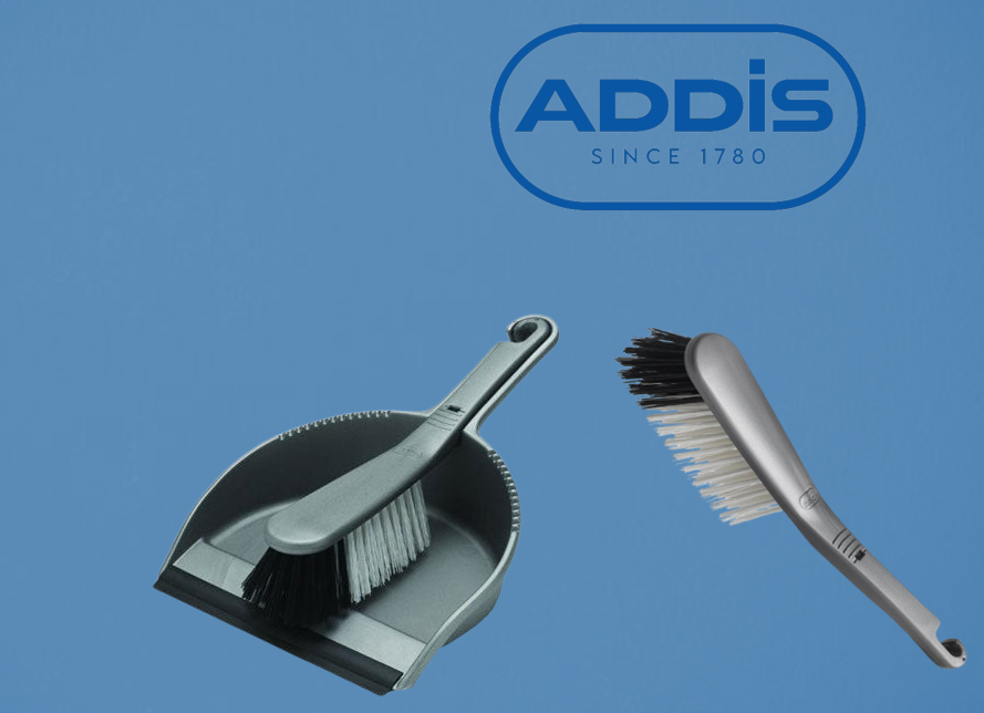Addis Metalic Short Handle Dustpan & Brush Set