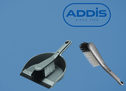 Addis Metalic Short Handle Dustpan & Brush Set