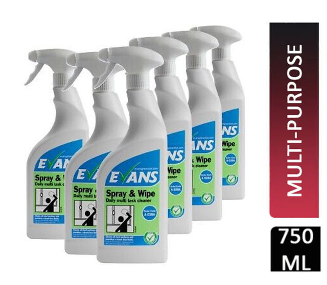 Evans Vanodine Spray & Wipe Daily Multi Task Cleaner 750ml