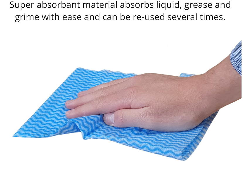 Janit-X/Optima Heavyweight All Purpose Non Woven Cloth 500x360mm Blue (Pack of 50)