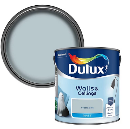 Dulux Matt Coastal Grey 2.5L | Walls and Ceilings | 1 x 2.5 Litre