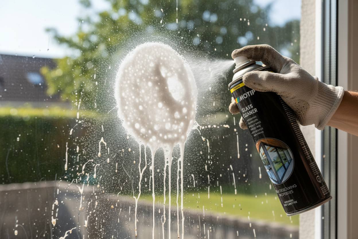 Motip Glass Cleaner | 1 x 500ml Foam Spray