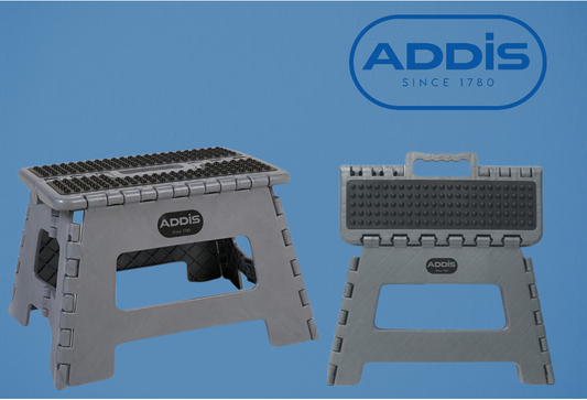 Addis Folding Step Stool Grey 23cm High