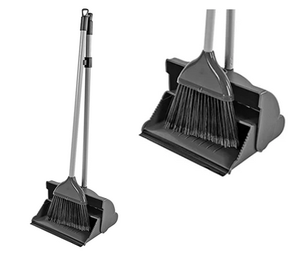 Fixtures Basic Lobby Dustpan Brush with Self Closing Lid