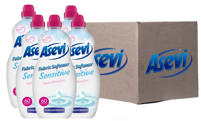 Asevi Fabric Conditioner & Softener Concentrate, 1380ML, 60W, Sensitive