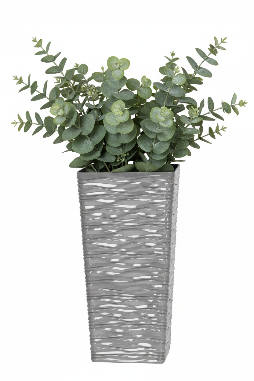 Fixtures Glaze Wave LARGE 55cm Planter {Grey}