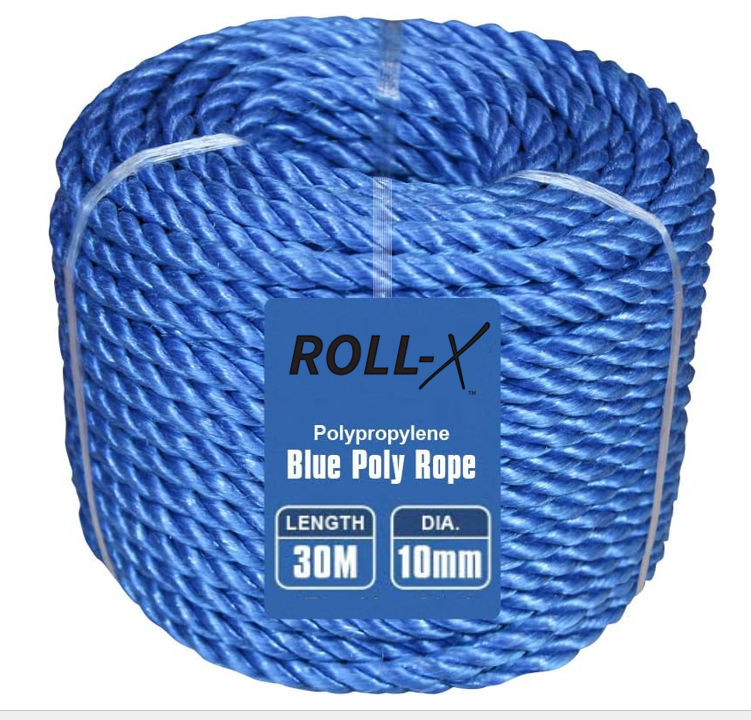 Roll-X Poly Rope Mini Coil Blue 10mm x 30m