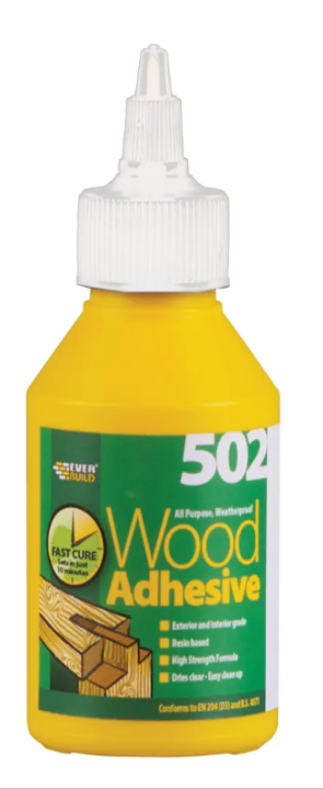 Everbuild 502 Wood Adhesive 500ml | 3 Pack Bundle