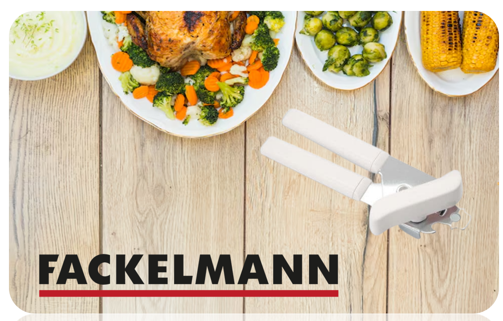 Frackelmann Multi Function Can Opener with Built in Bottle Cap Remover, 18cm