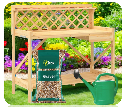 Vitax Horticultural Pea Gravel Lime Free Potting Stones Rockery Gravel Small 4kg