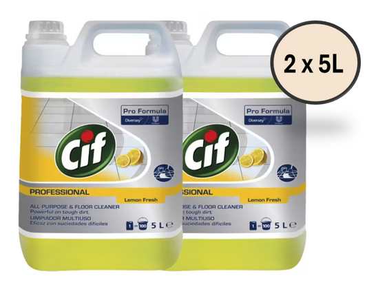 Cif Professional Lemon All Purpose Cleaner 2 x 5 Litre