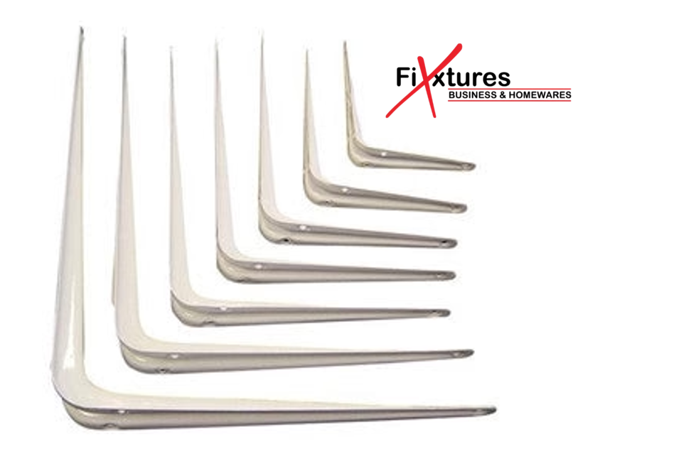 Fixtures London Shelf Brackets | 10 Pack | White | All Sizes