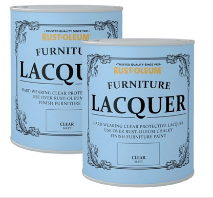 Rust-Oleum Furniture Lacquer 750ml Clear Matt - Chalk Paint Protection