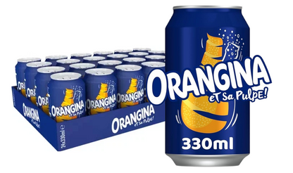 Orangina Sparkling Fruit Drink | 24 x 330ml cans