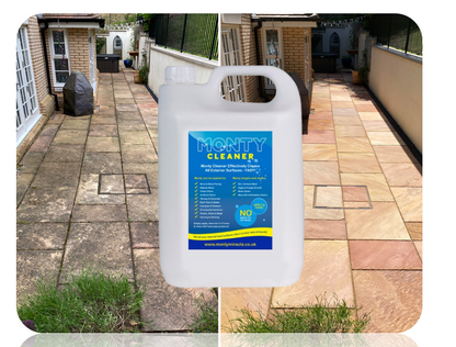 Monty Miracle Cleaner | Fast Patio Cleaner | Patio, Decking , Stone Floors etc..| 5 Litre