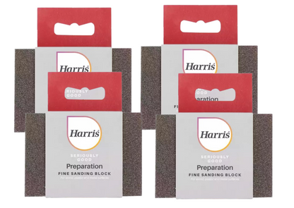 Harris Seriously Good Flex Sanding Block| Fine sanding Block | 4 x Block
