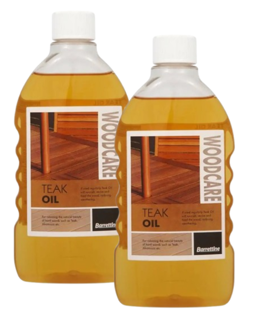 Barrettine Teak Oil 500ml | Nourish & Protect | 2 x 500ml bundle