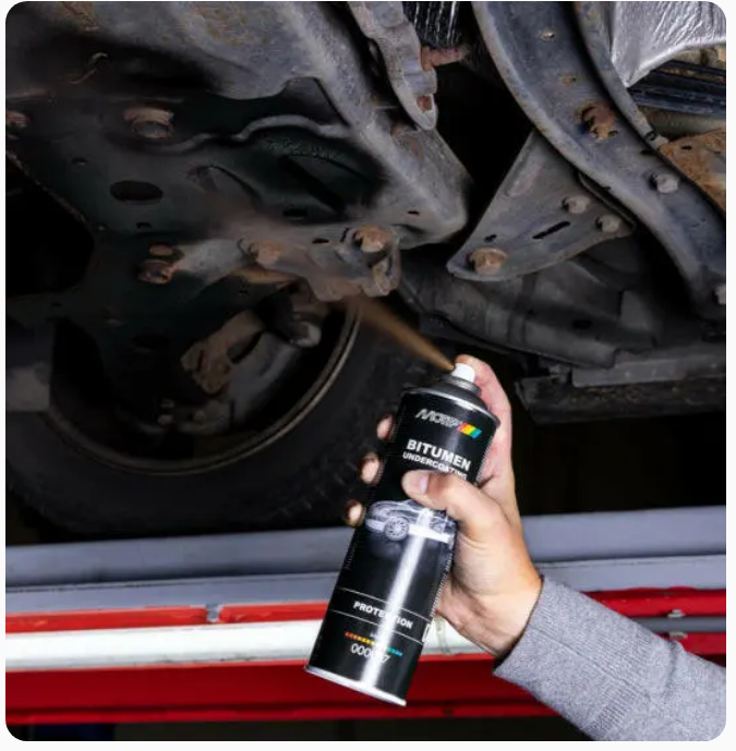 Motip Bitumen Spray | Underbody  Protection | 500ml Aerosol Spray